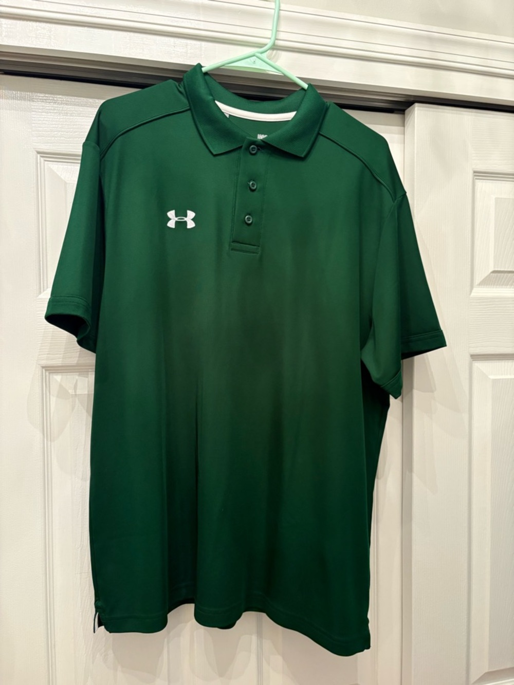 Under Armour heatgear Men’s Green Performance Polo, Large